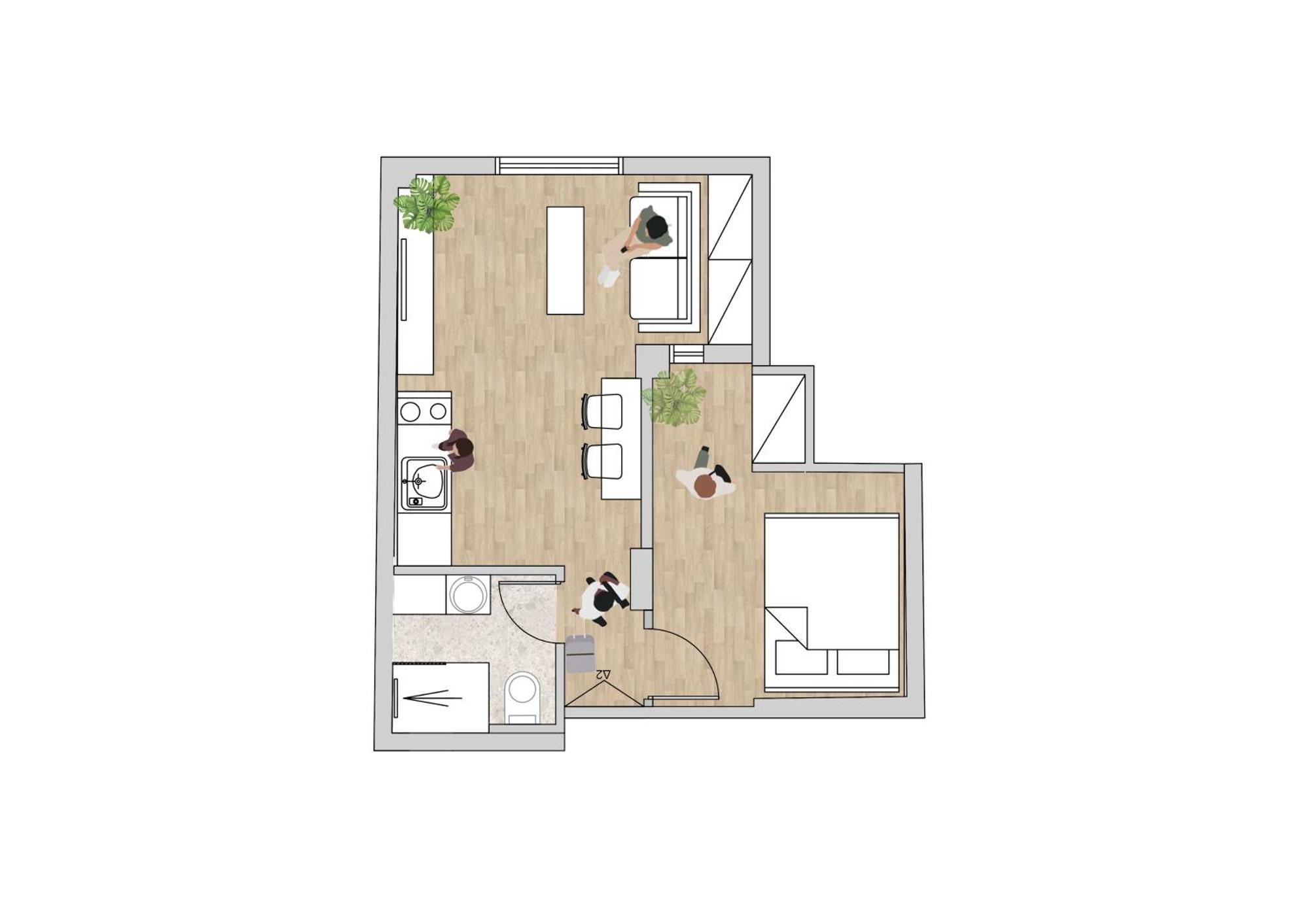 Honey Oak & Cream Patio By Nest Apartment Thessaloniki Exterior photo